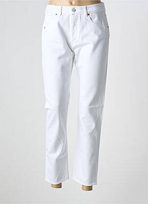 Jeans coupe droite blanc REIKO pour femme