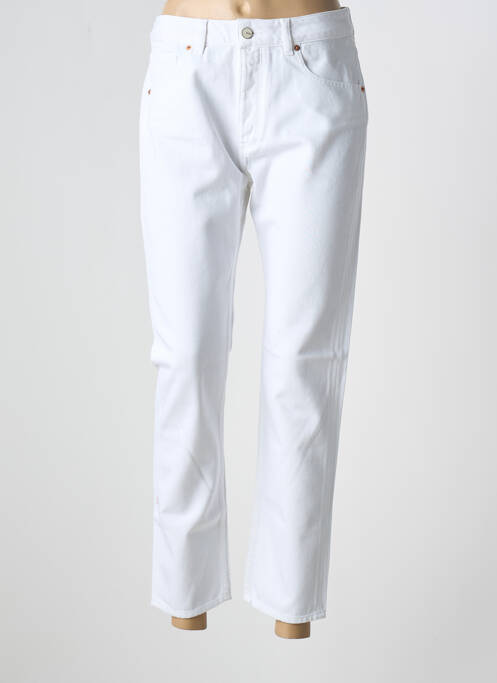 Jeans coupe droite blanc REIKO pour femme