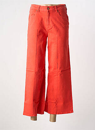 Jeans coupe large stretch taille haute orange REIKO femme