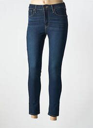 Jeans skinny tissage brut taille haute bleu LEVIS femme