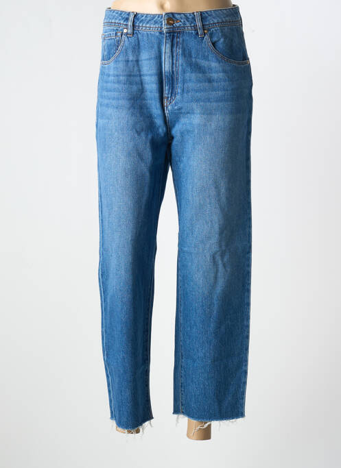 Jean coupe mom poches taille haute bleu REIKO femme