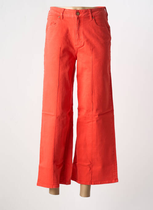 Jeans coupe large orange REIKO pour femme
