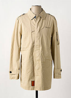 Trench poches sans capuche beige BOMBERS homme