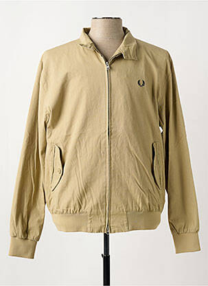 Blouson finition intérieure doublure imprimée beige FRED PERRY homme