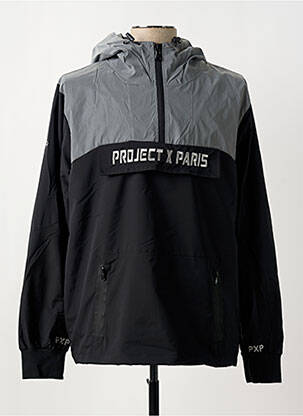 Coupe-vent poches a capuche noir PROJECT X homme
