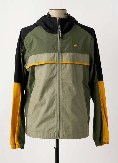 Coupe-vent poches a capuche vert G STAR homme