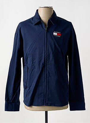 Veste casual col chemisier bleu TOMMY HILFIGER homme