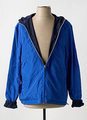 Coupe-vent manches longues a capuche bleu SWEET PANTS homme