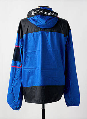 Coupe-vent manches longues a capuche bleu COLUMBIA homme