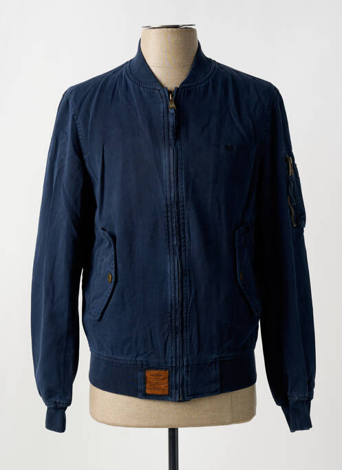 Blouson bleu BOMBERS pour homme