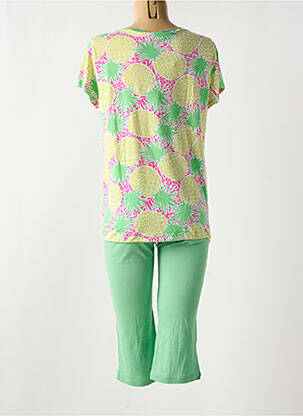 Pyjama tissage jersey vert MASSANA femme