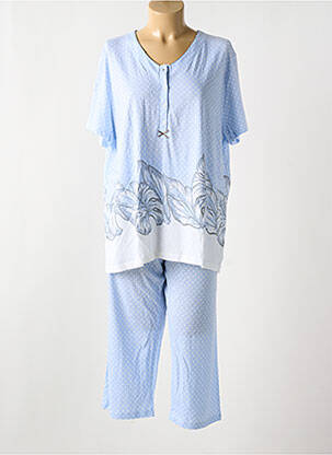 Pyjama tissage jersey bleu EGATEX femme