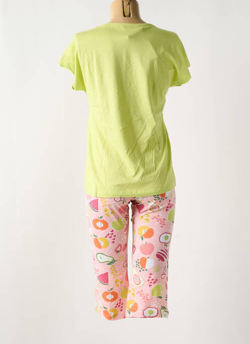 Pyjama tissage jersey vert MASSANA femme