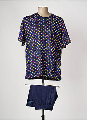 Pyjashort col rond bleu SOY homme