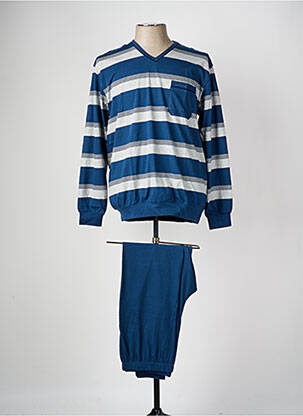 Pyjama col v bleu GÖTZBURG homme
