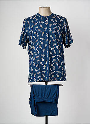 Pyjashort imprimé fantaisie bleu SOY homme