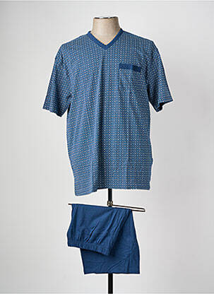 Pyjashort bleu GÖTZBURG pour homme