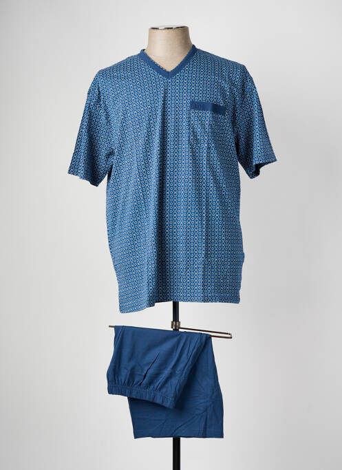 Pyjashort bleu GÖTZBURG pour homme