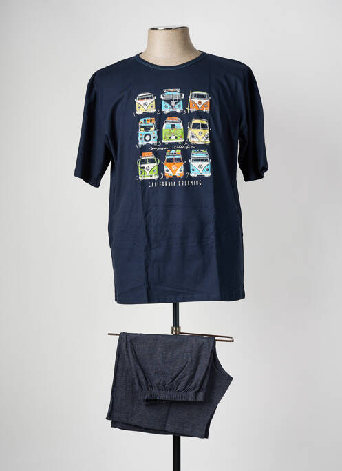 Pyjashort bleu MASSANA homme