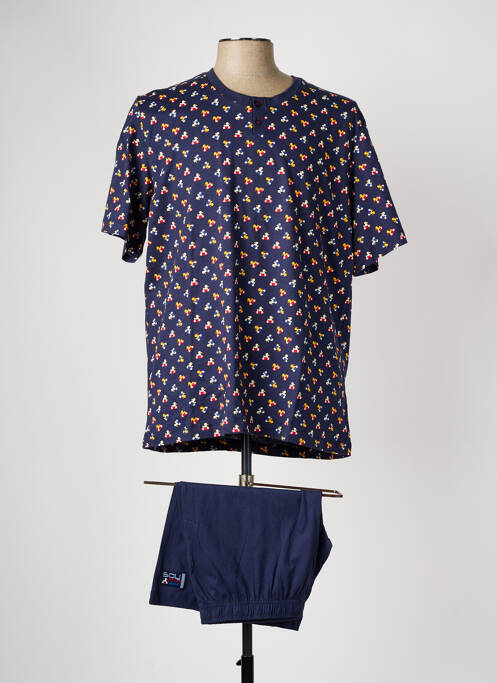 Pyjashort bleu SOY pour homme