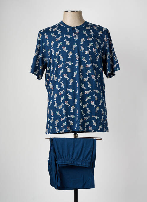 Pyjashort bleu SOY pour homme