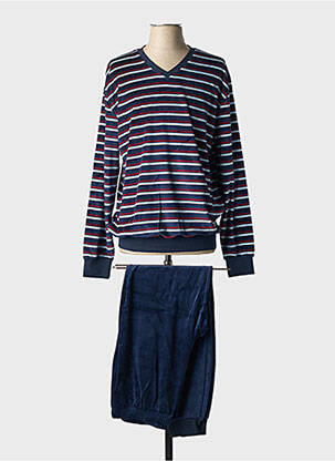 Pyjama col v bleu GÖTZBURG homme