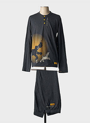Pyjama col rond gris SOY homme