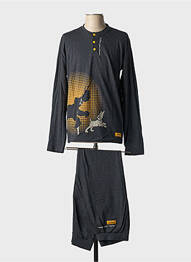 Pyjama col rond gris SOY homme