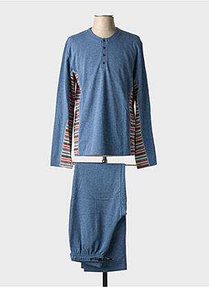 Pyjama manches longues bleu SOY homme