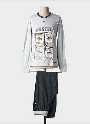 Pyjama sérigraphie gris SOY homme