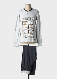 Pyjama sérigraphie gris SOY homme