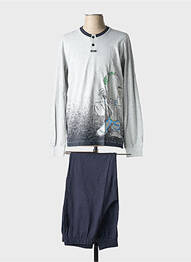 Pyjama sérigraphie bleu SOY homme