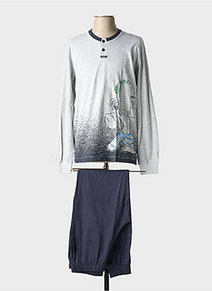 Pyjama col rond bleu SOY homme
