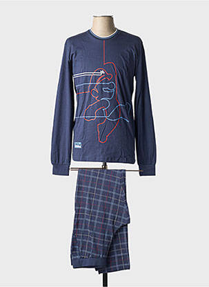 Pyjama col rond bleu SOY homme