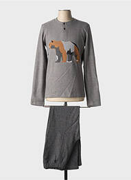 Pyjama manches longues gris SOY homme