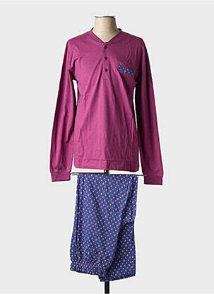 Pyjama tissage jersey bleu JET homme