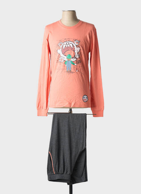 Pyjama orange SOY pour homme
