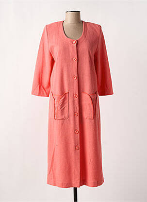 Chemise de nuit fermeture boutonnée sur le devant orange EGATEX femme