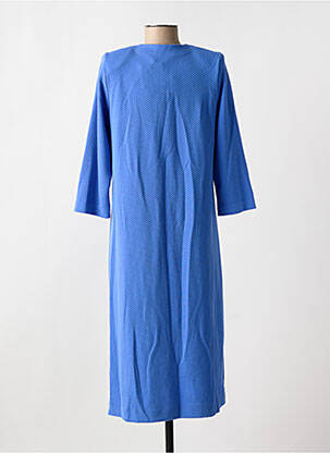 Chemise de nuit fermeture boutonnée sur le devant bleu EGATEX femme