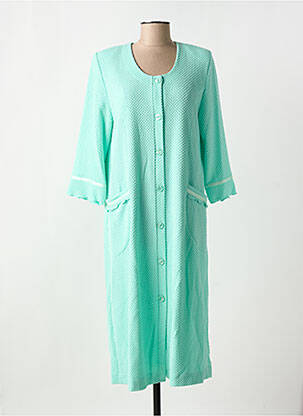 Chemise de nuit fermeture boutonnée sur le devant vert EGATEX femme