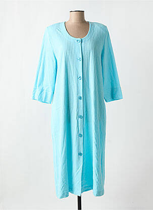 Chemise de nuit fermeture boutonnée sur le devant bleu EGATEX femme