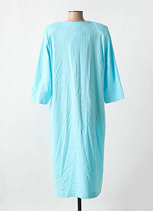 Chemise de nuit fermeture boutonnée sur le devant bleu EGATEX femme