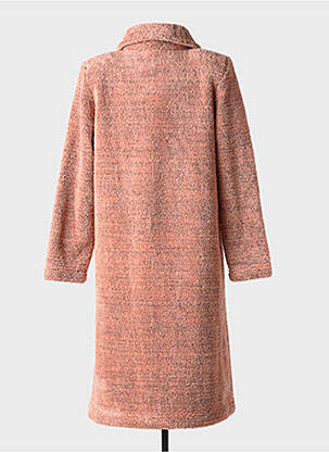 Robe de chambre col chemisier orange EGATEX femme