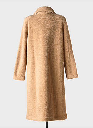 Robe de chambre col chemisier beige EGATEX femme