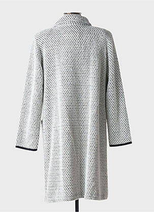 Robe de chambre col chemisier blanc EGATEX femme