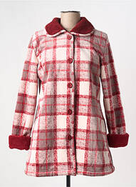 Robe de chambre col chemisier rouge EGATEX femme