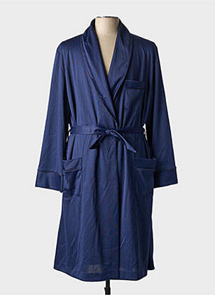 Robe de chambre imprimé rayures bleu SOY homme