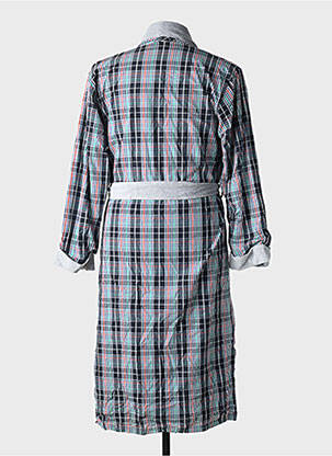Robe de chambre col tailleur bleu CECEBA homme