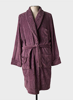 Robe de chambre tissage chiné violet SOY homme