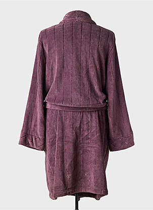 Robe de chambre tissage chiné violet SOY homme